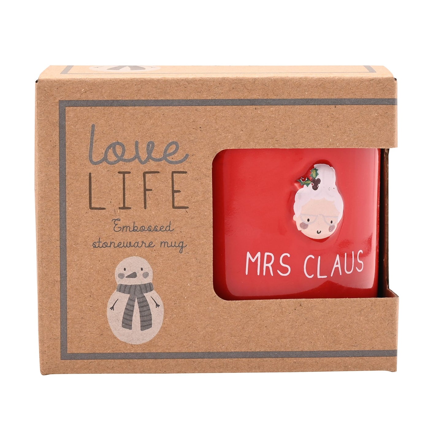 Christmas Embossed Mug - Mrs Claus