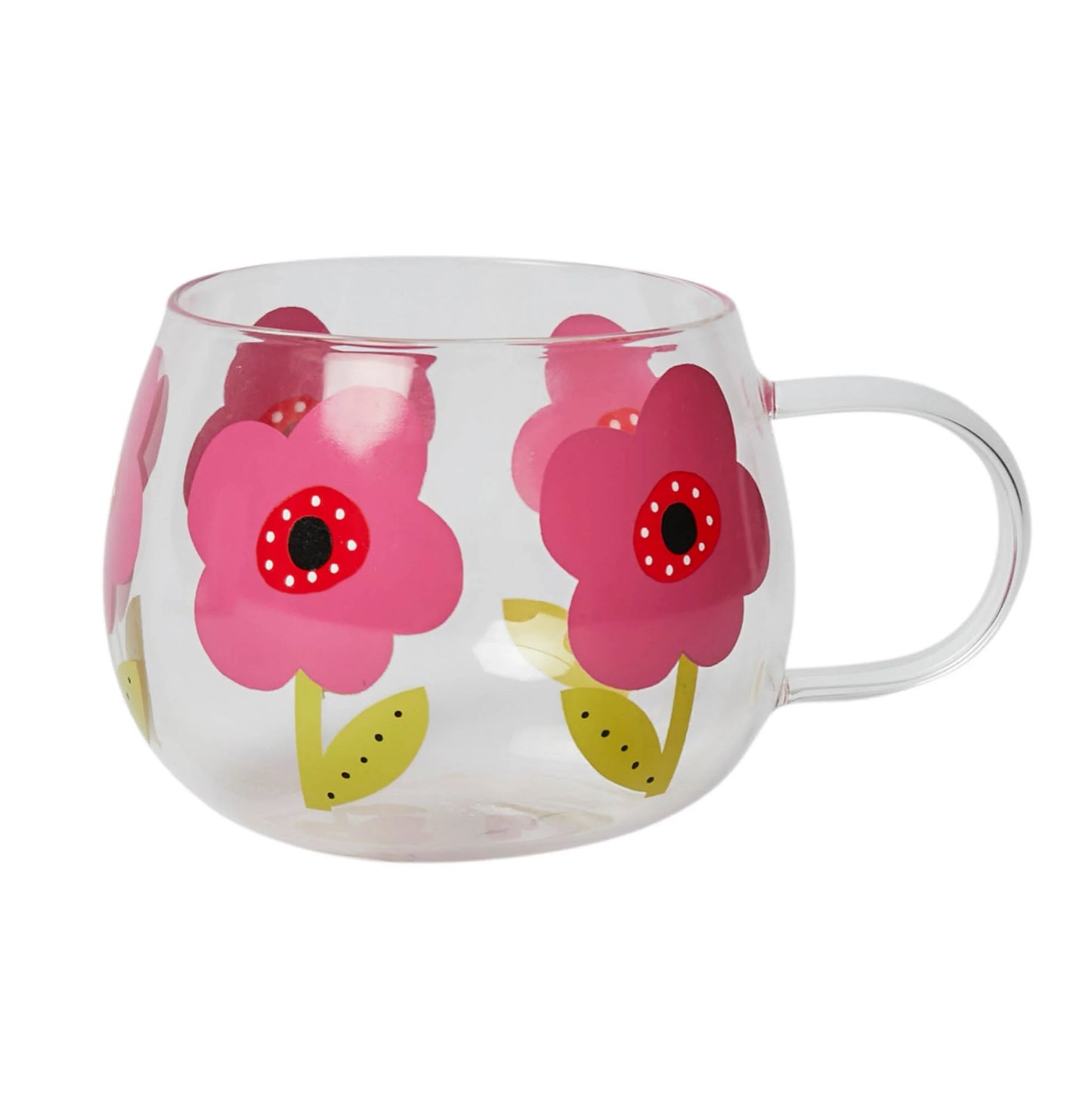 Belly Button Designs Stone Glass Mug - Mauve