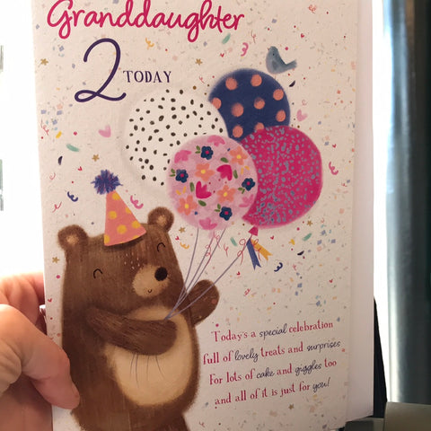 Age Relations - Granddaughter 2nd Birthday