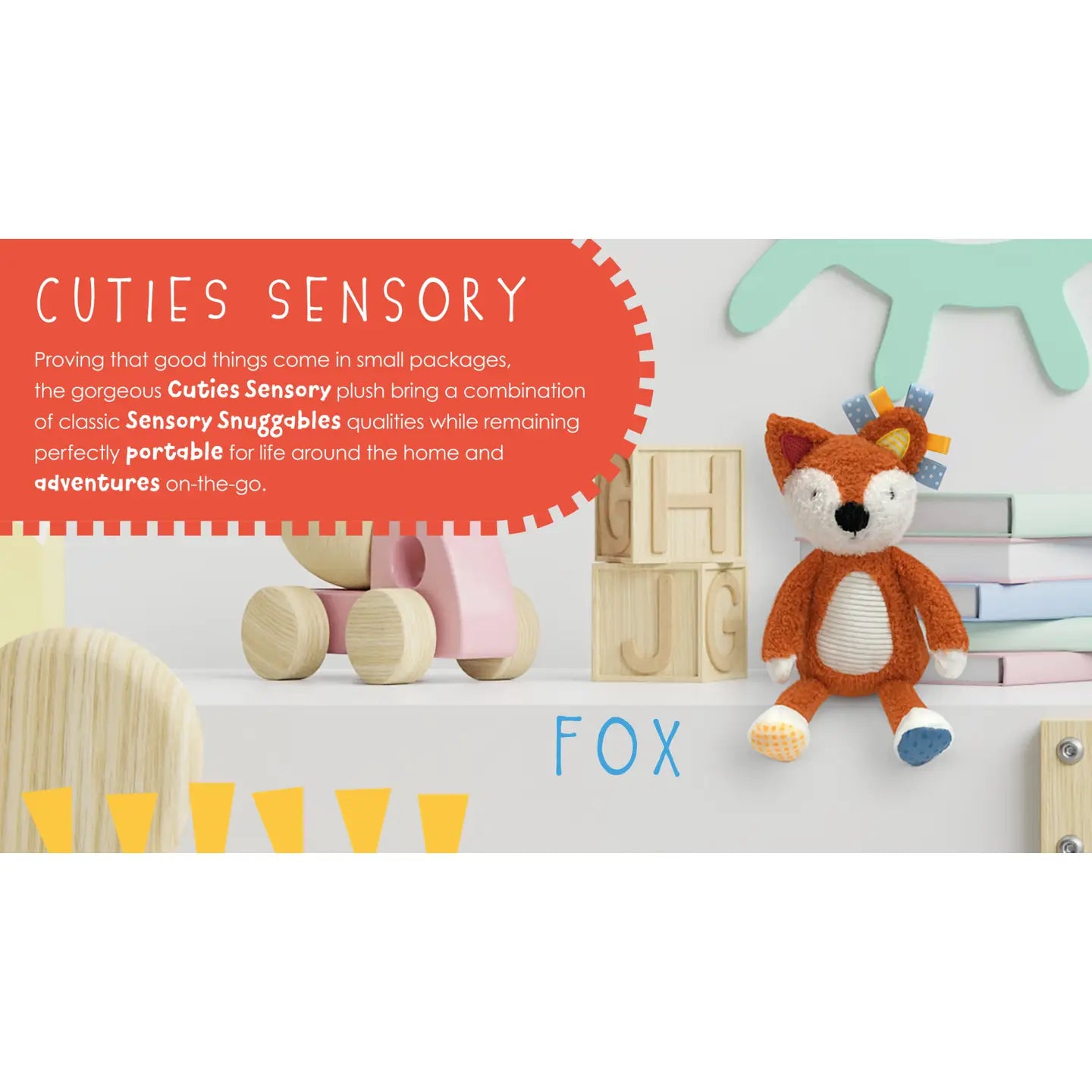 Sensory Snuggables Small Plush Fox