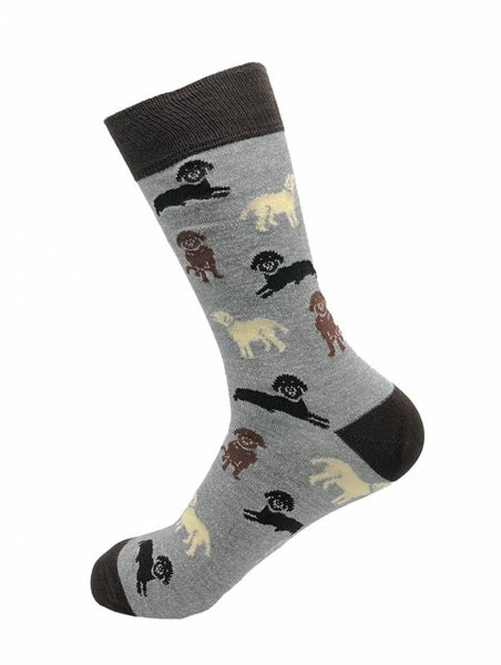 Bamboo Socks - Grey Labrador