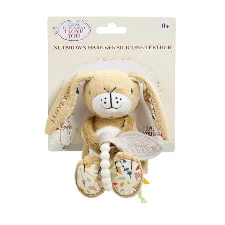Guess How Much I Love You Little Nut Brown Hare with Silicone Teether