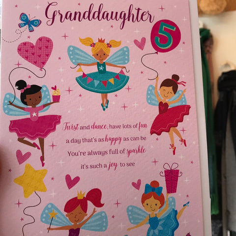 Age Relations - Granddaughter 5th Birthday