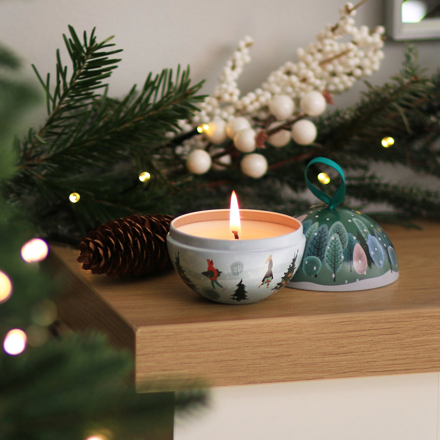 Tin Candle - Christmas Tree