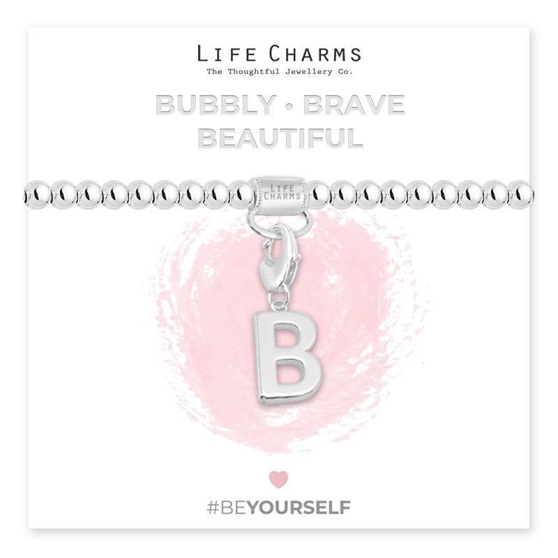 Initial Charm Bracelet - B