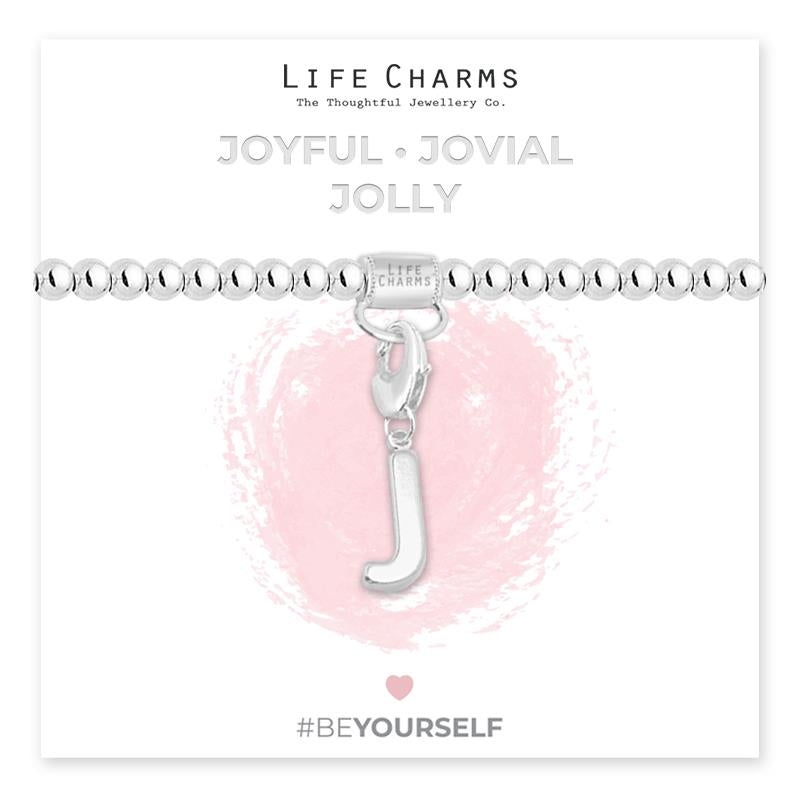 Initial Charm Bracelet - J
