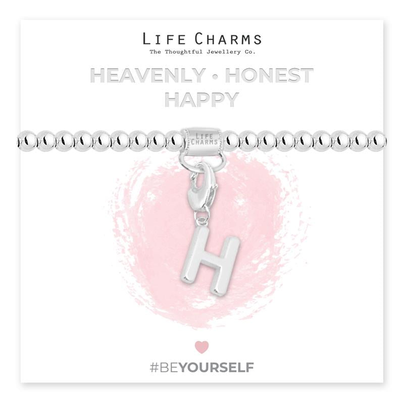 Initial Charm Bracelet - H