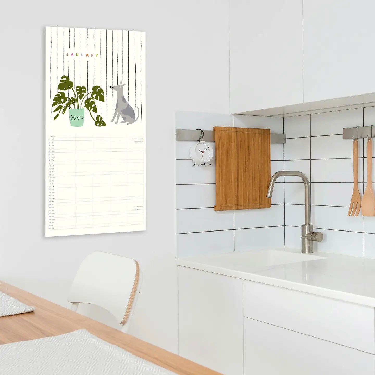 Caroline Gardner Dogs Square Family 2026 Calendar