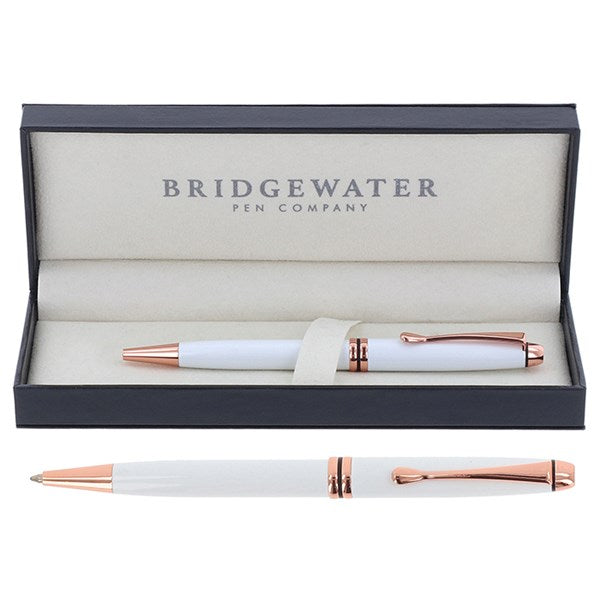 Bridgewater - Winchester Gloss White & Rose Ball Pen