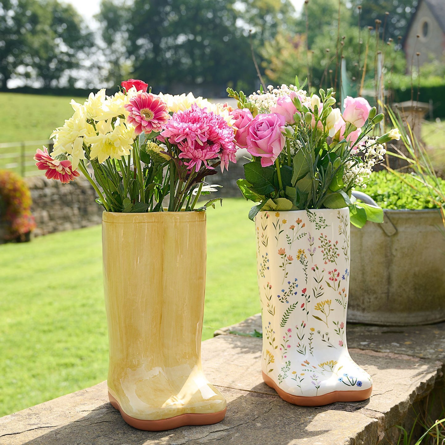 Wellies Vase Yellow