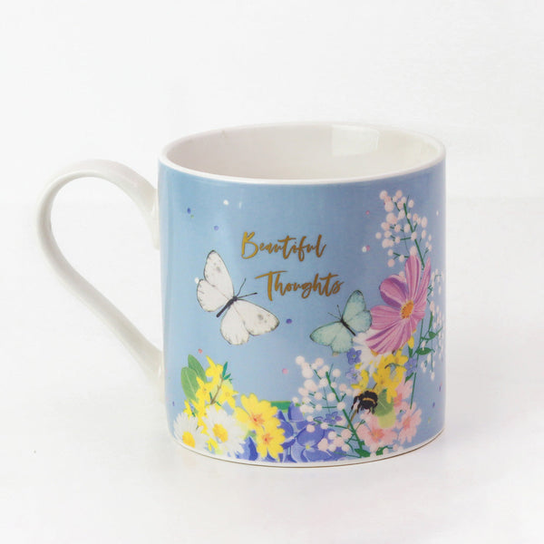 Belly Button Designs China Mug - Meadow Beauitful Thoughts Mug