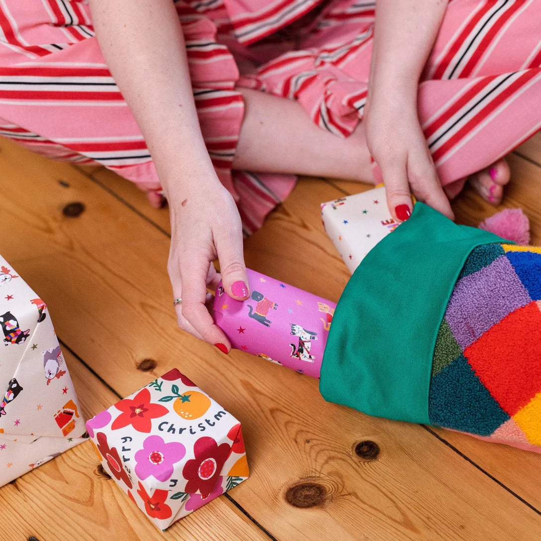 Harlequin Checkered Stocking