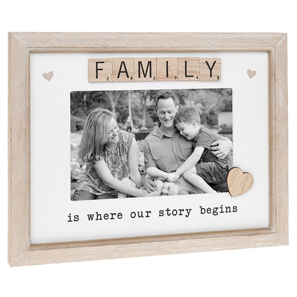 Scrabble Sentiments Frame Family