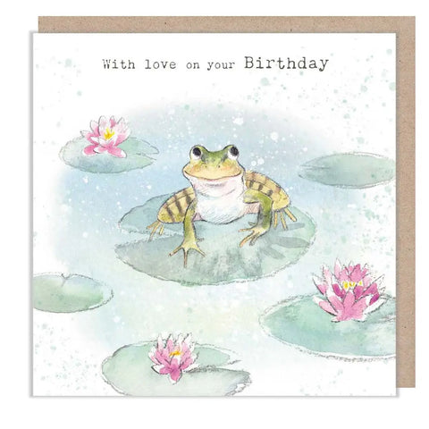 Birthday Card - Frog 'down By the River' Range