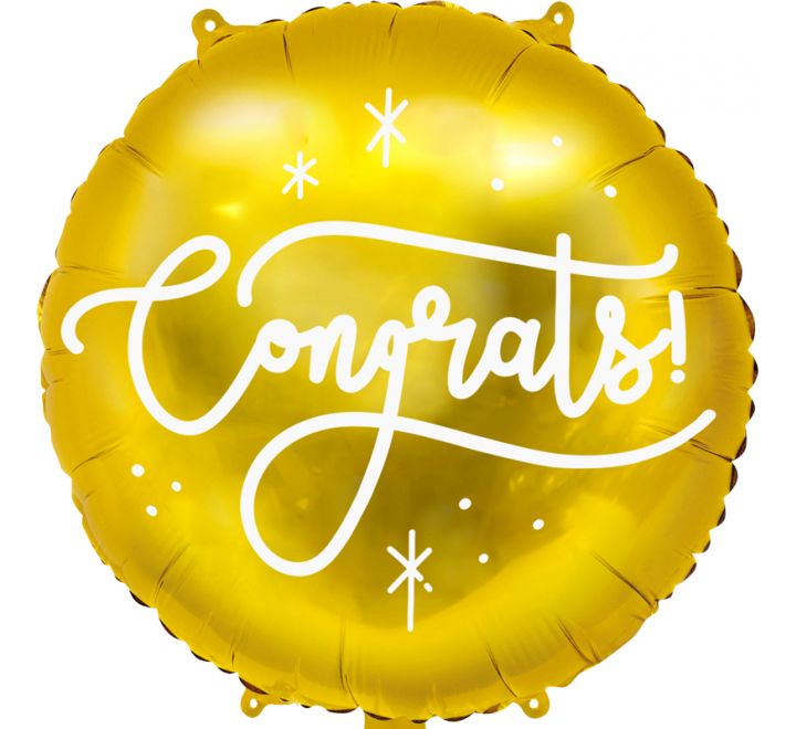 18” Balloon - PartyDeco - Congrats