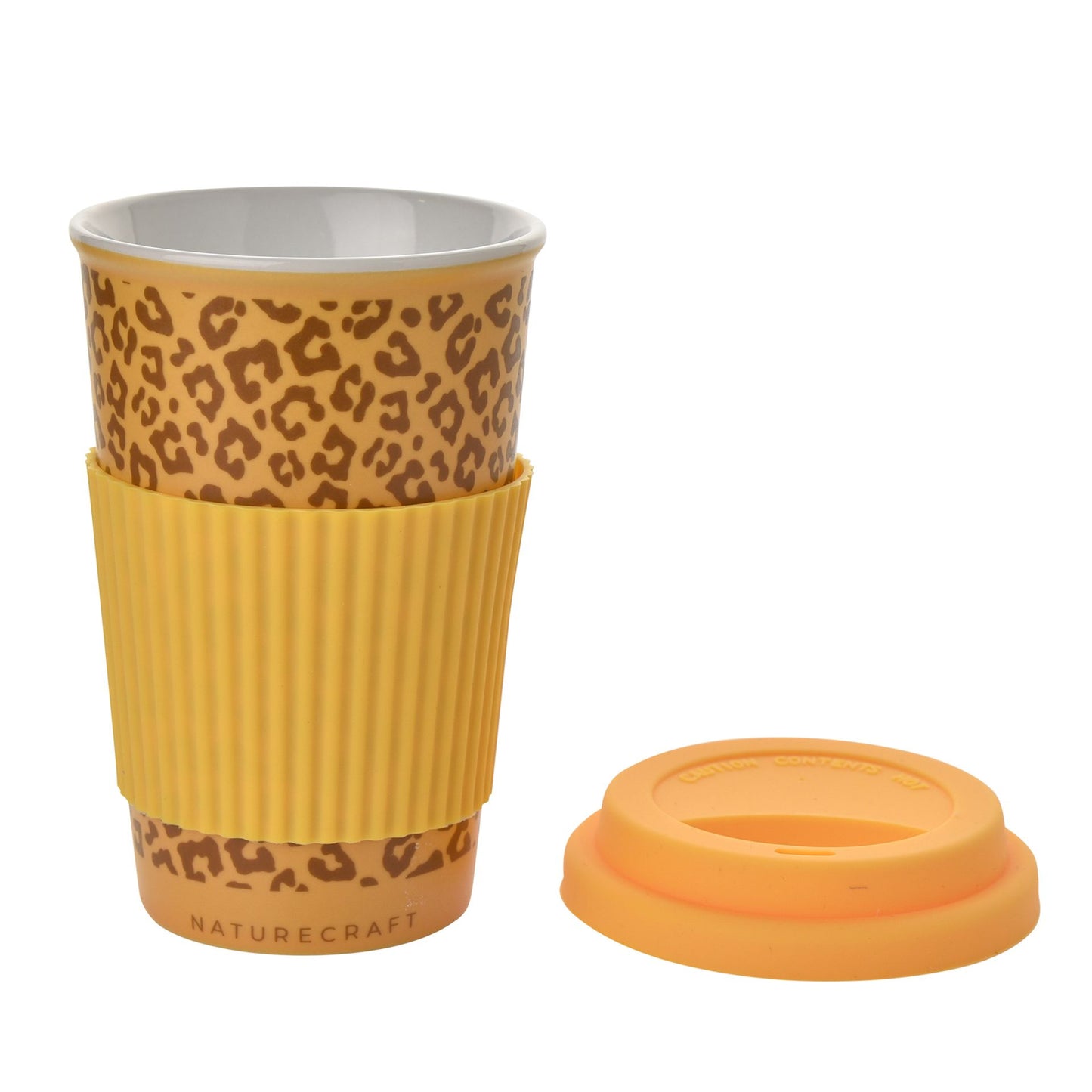 Naturecraft Cheetah Ceramic Travel Mug