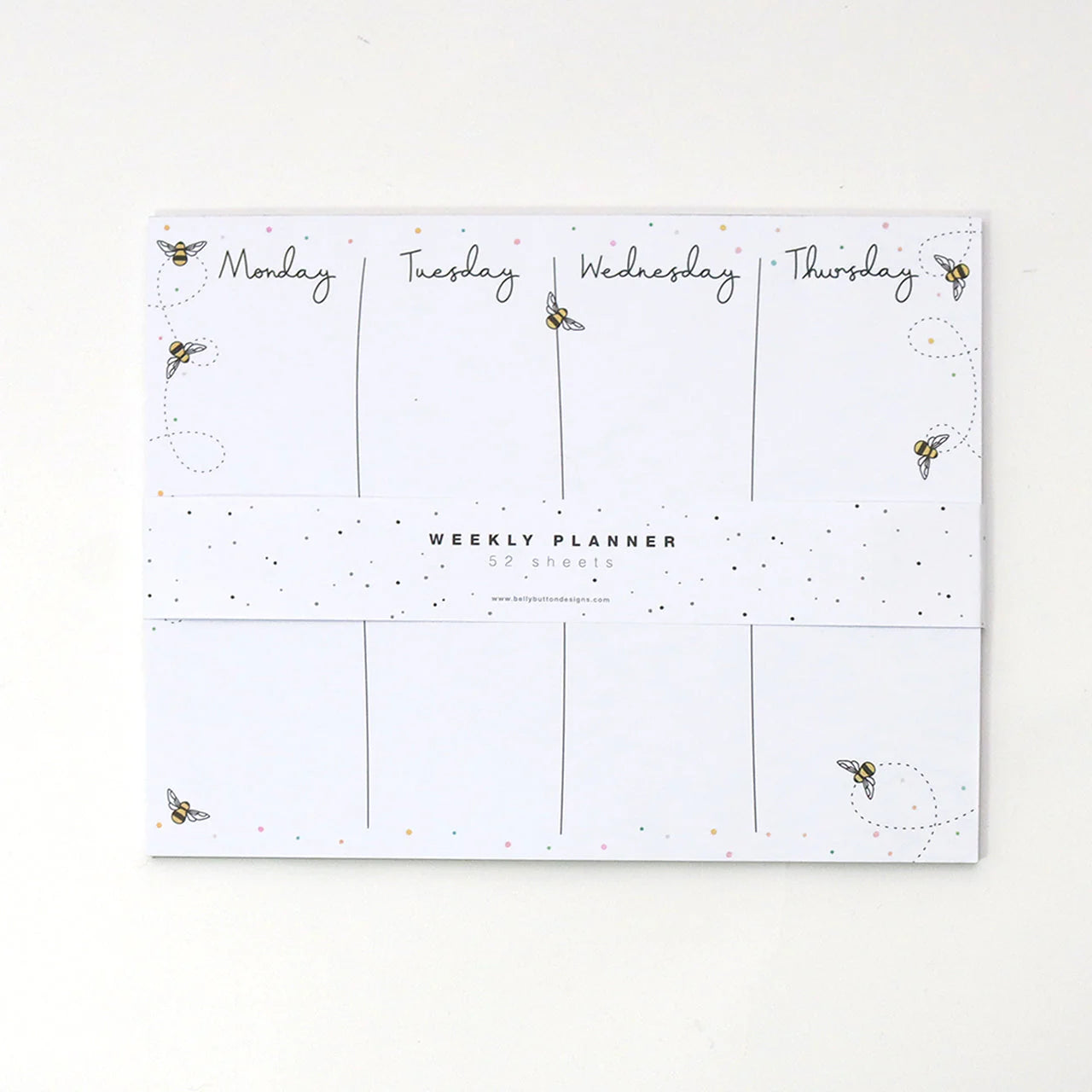 Belly Button Designs Weekly Planner - Bees