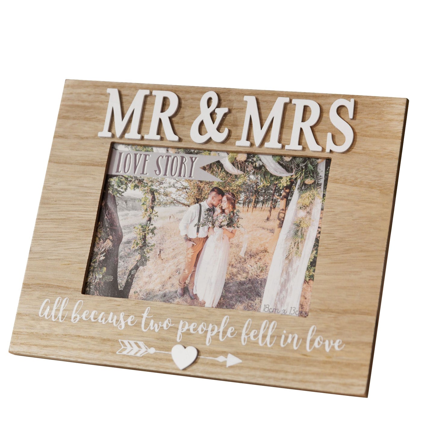 Love Story Photo Frame - Mr and Mrs