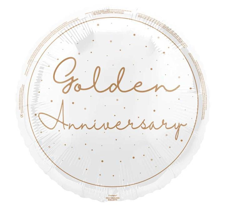 18” Balloon - Unique - Golden Anniversary