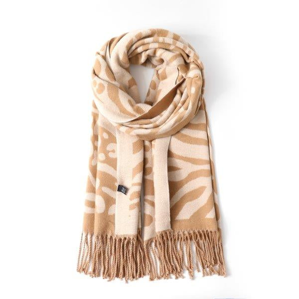 Reversible Leopard and Zebra - Beige