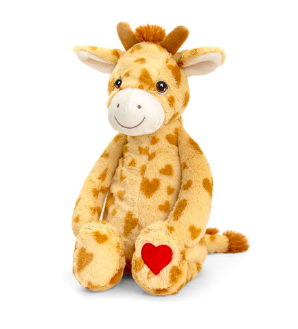 Keeleco - 20cm Valentines Wild With Heart - Giraffe