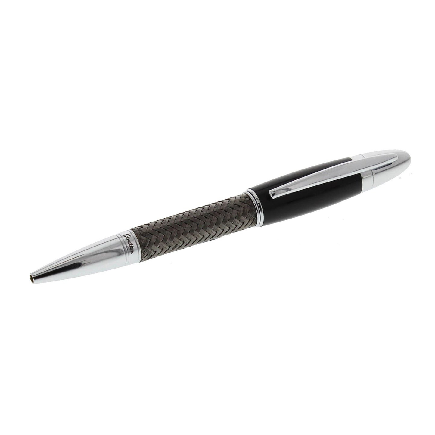 Stratton Ball Point Pen - Black / Gun Metal