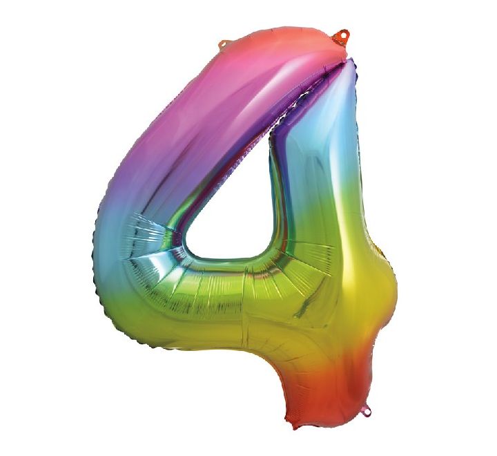 Number Balloon Rainbow - 4