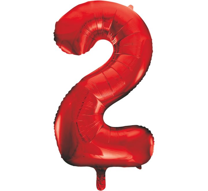 Number Balloon Red - 2