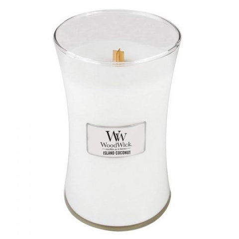 Woodwick - Large Hourglass candle - Island Coconut