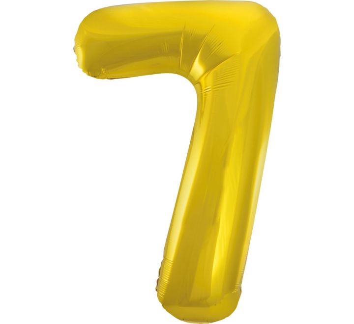 Number Balloon Gold - 7