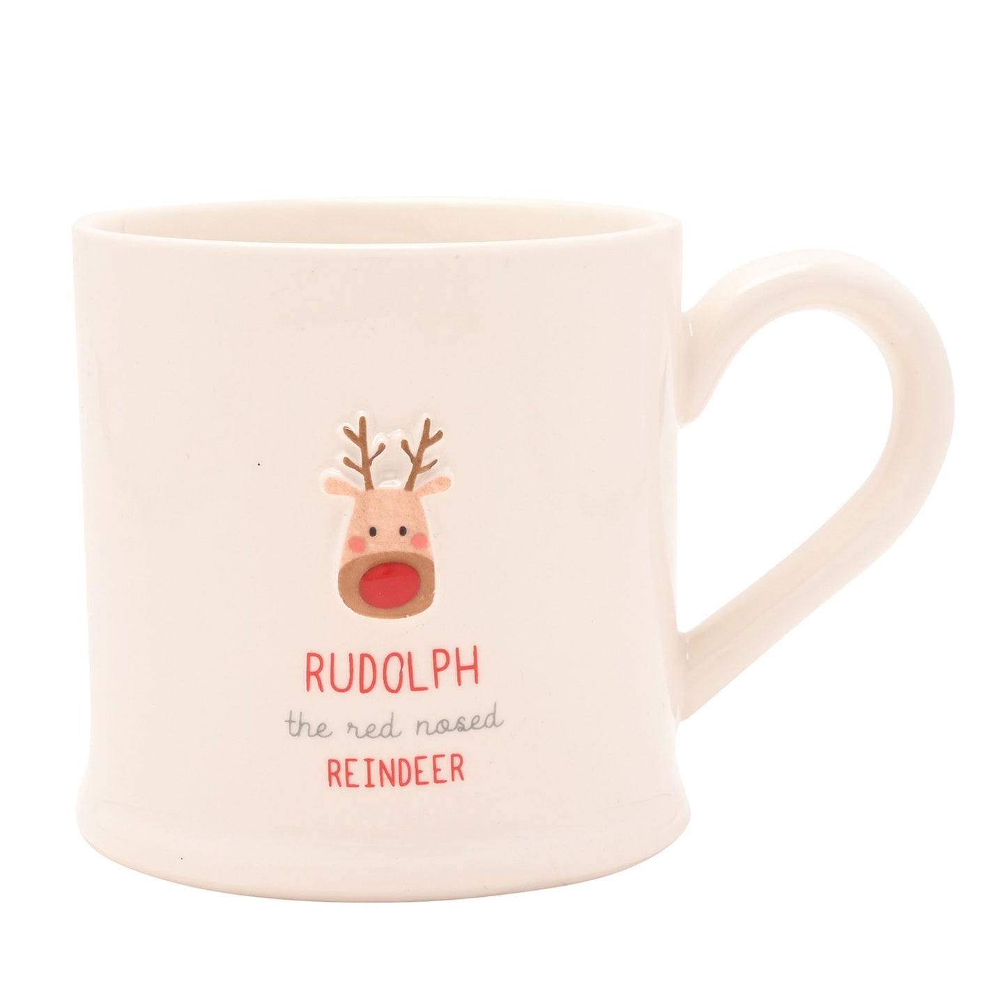 Christmas Embossed Mug - Reindeer