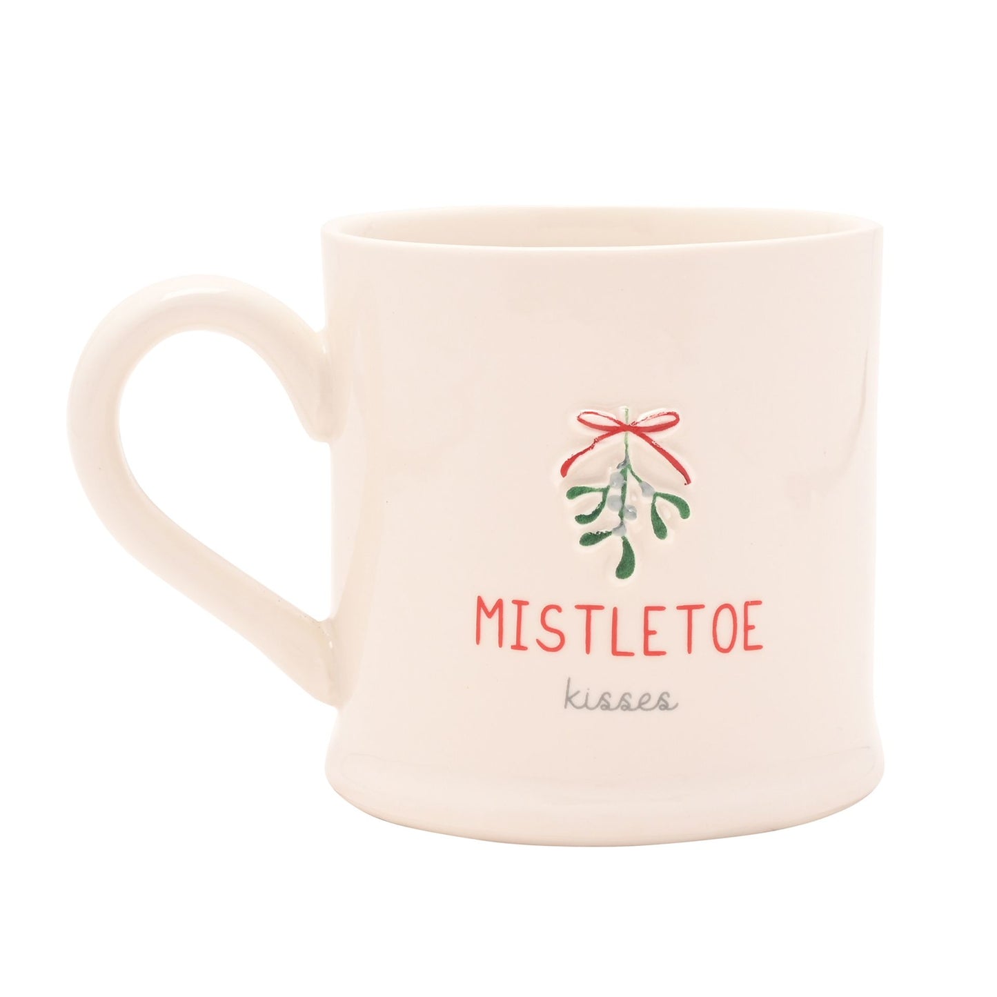 Christmas Embossed Mug - Mistletoe