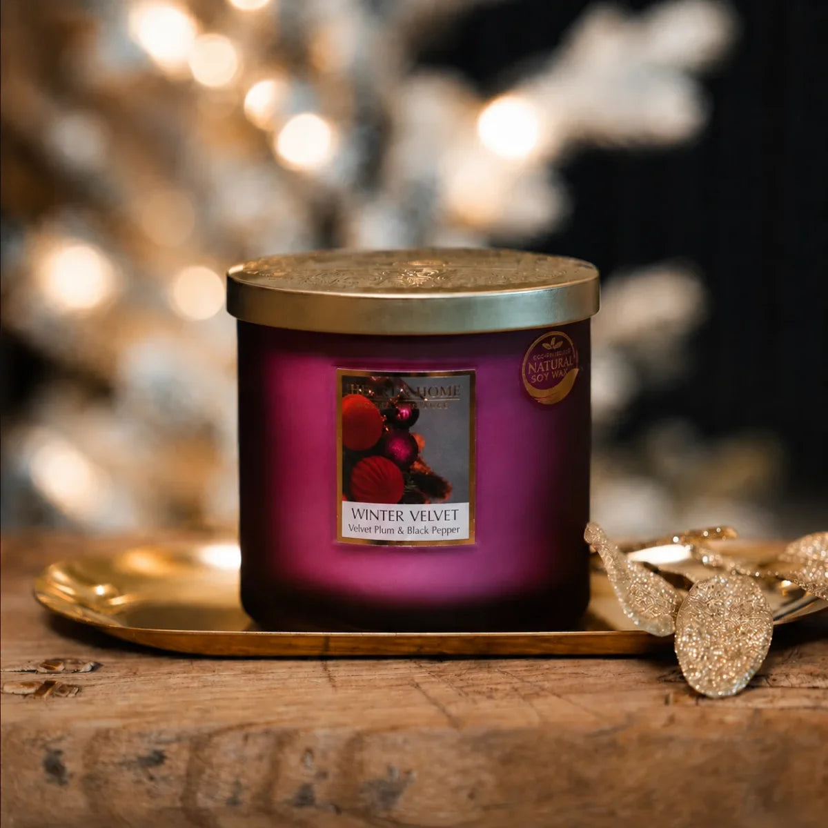 Twin Wick Soy Candle - Winter Velvet