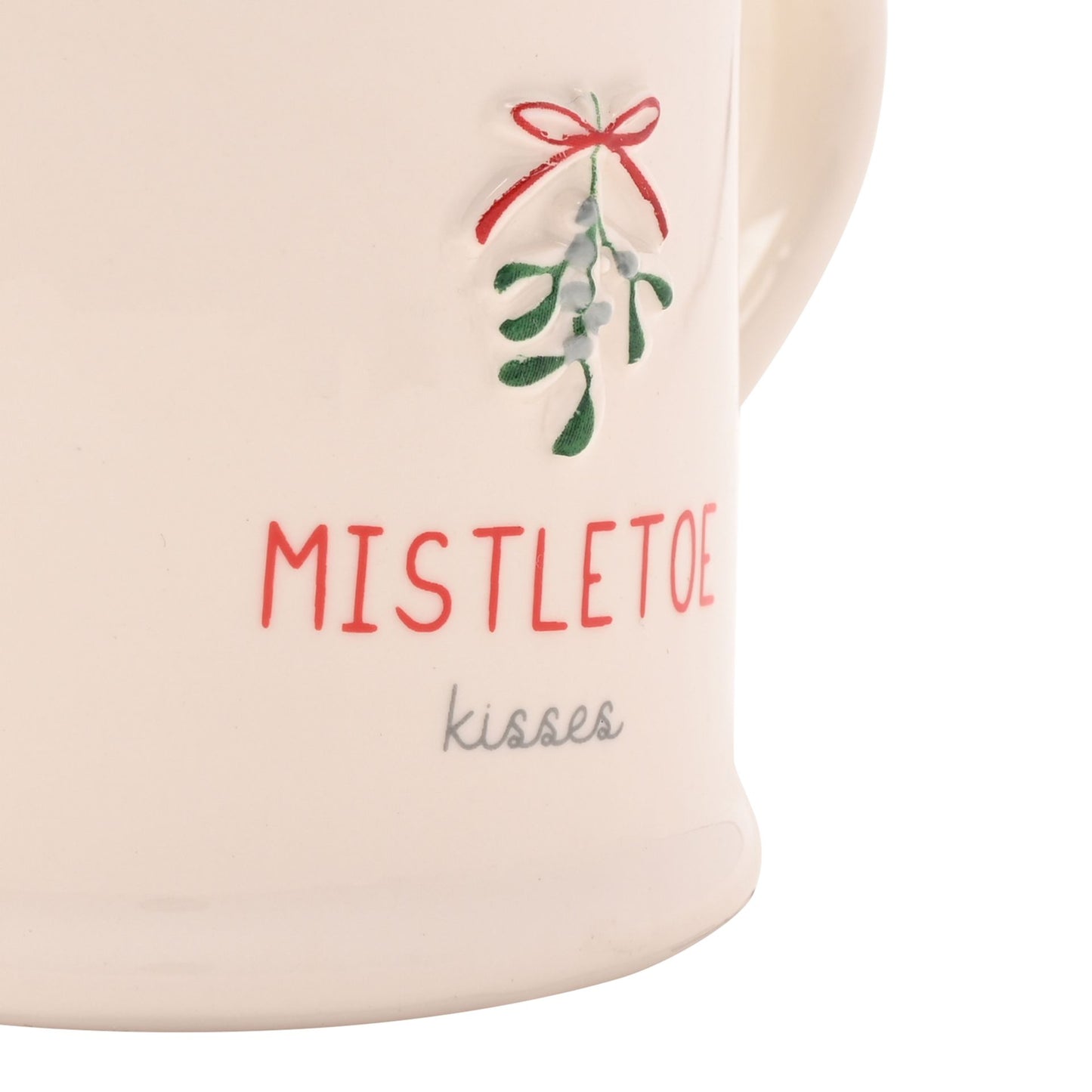 Christmas Embossed Mug - Mistletoe