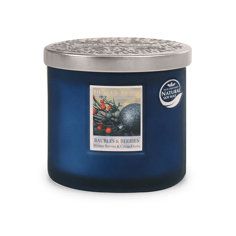 Twin Wick Candle - Baubles And Berries