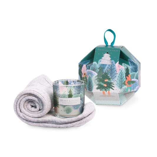 Candle And Sock Gift Set