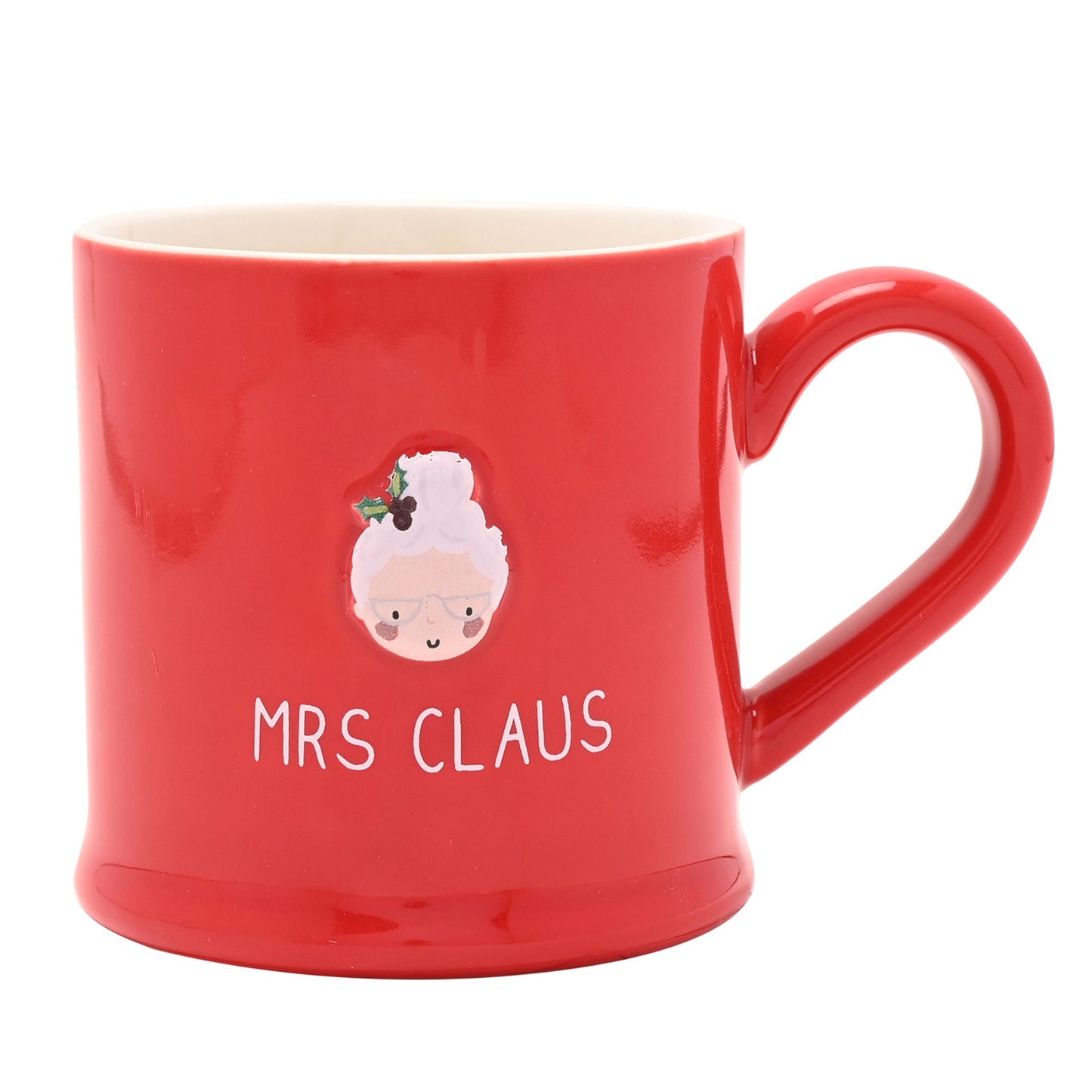 Christmas Embossed Mug - Mrs Claus