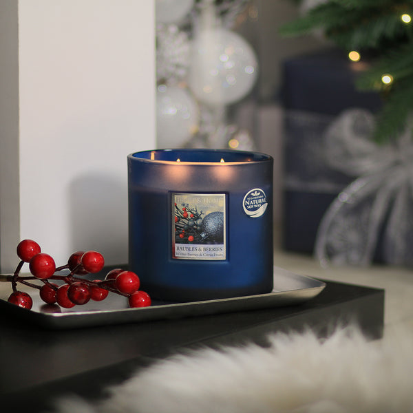 Twin Wick Candle - Baubles And Berries
