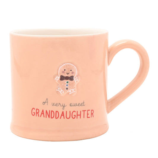 Christmas Embossed Mug - Granddaughter