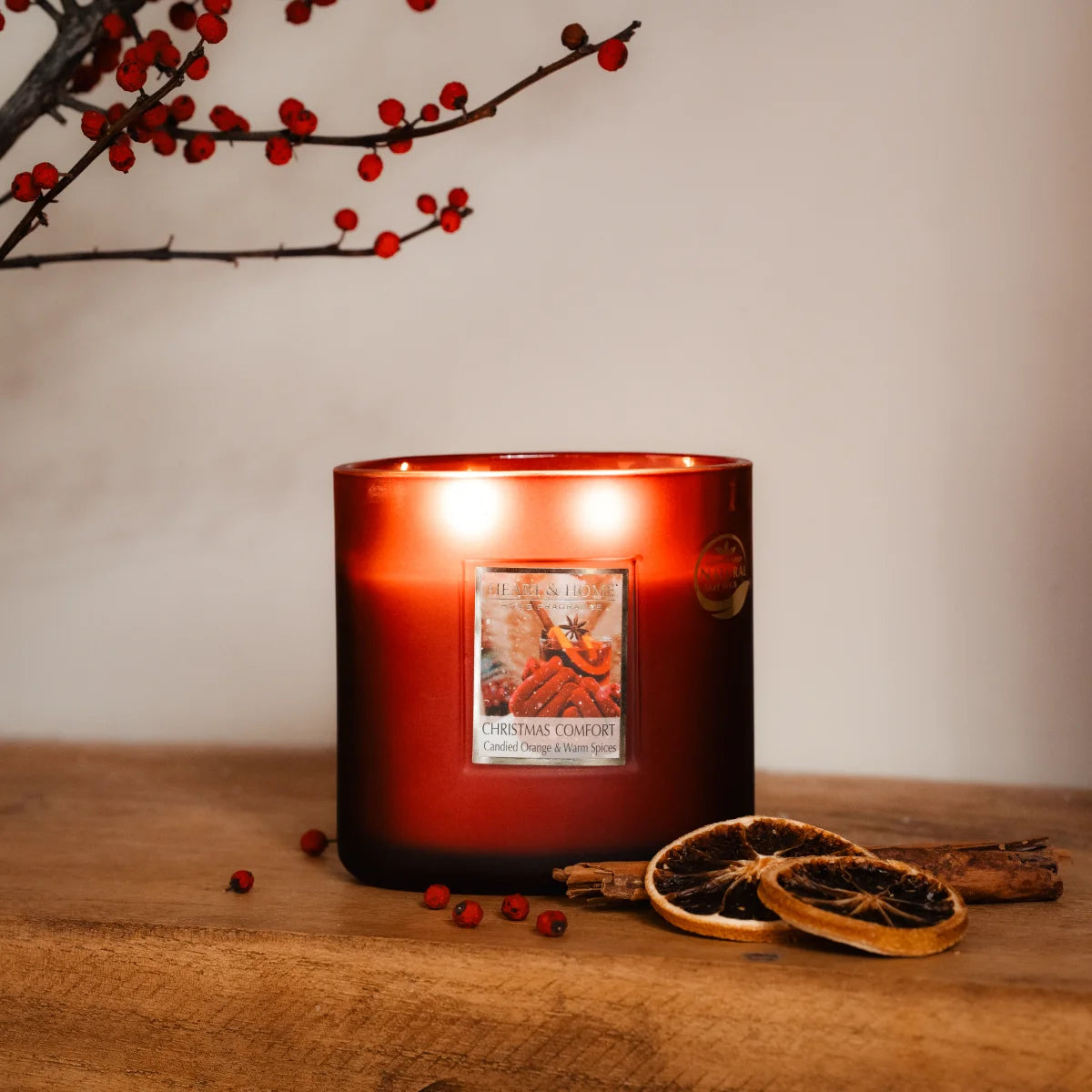 Twin Wick Soy Candle - Christmas Comfort