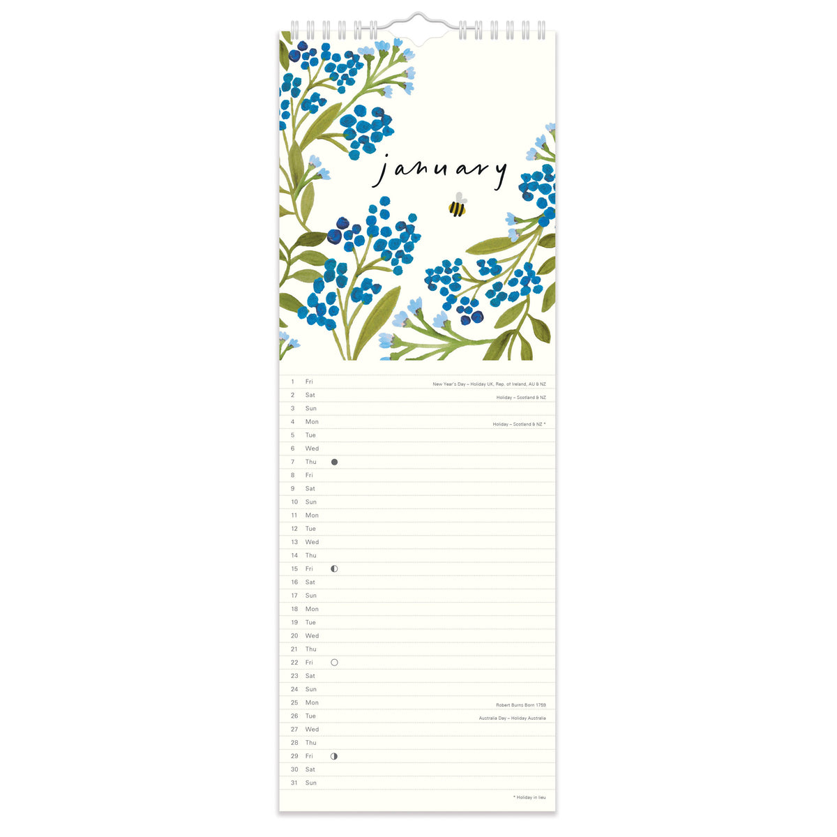 Caroline Gardner 2027 Wildlife Slim Calendar