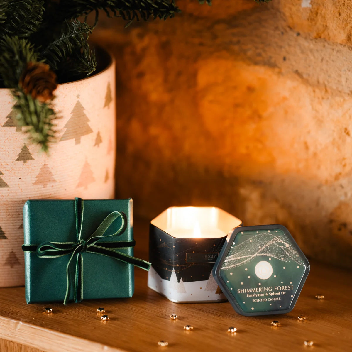 Tin Candle - Shimmering Forest