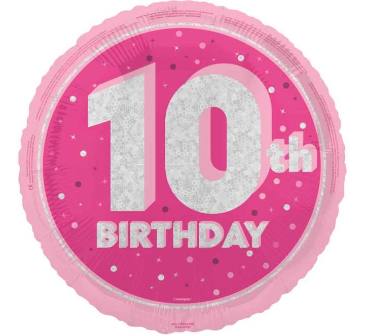 18” Balloon - Unique - 10th Girls