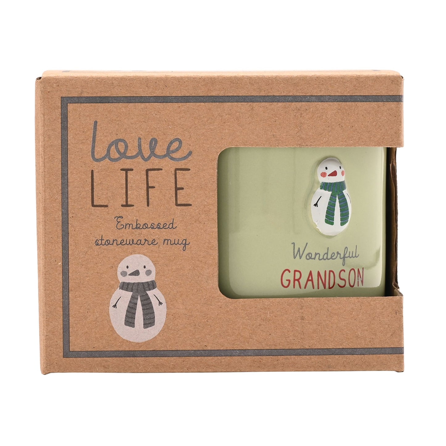 Christmas Embossed Mug - Grandson