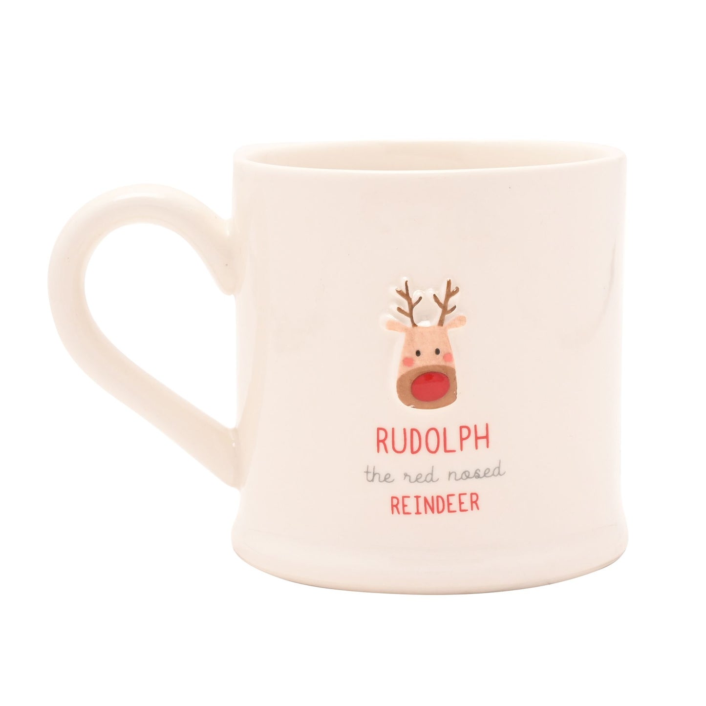 Christmas Embossed Mug - Reindeer