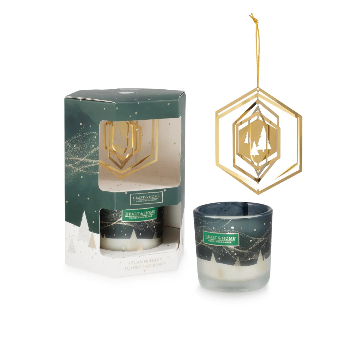 Tree Decoration & Soy Candle - Shimmering Forest