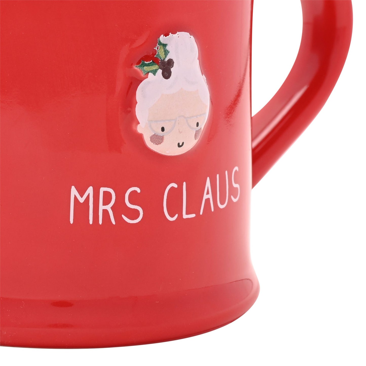 Christmas Embossed Mug - Mrs Claus