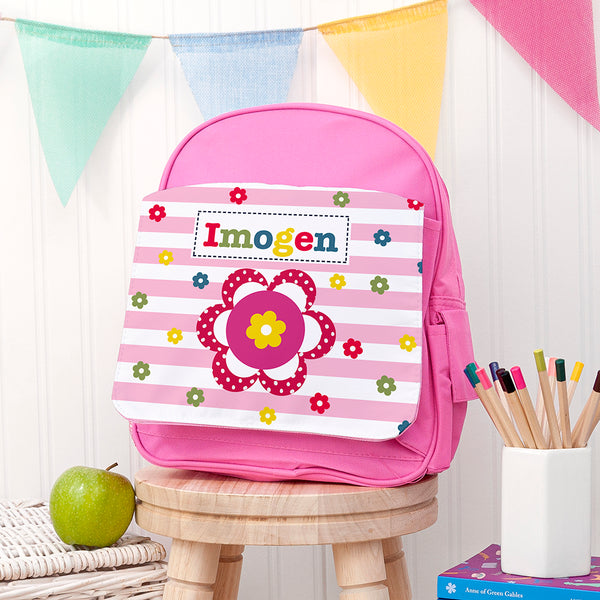 Personalised Girl's Pink Mini Rucksack