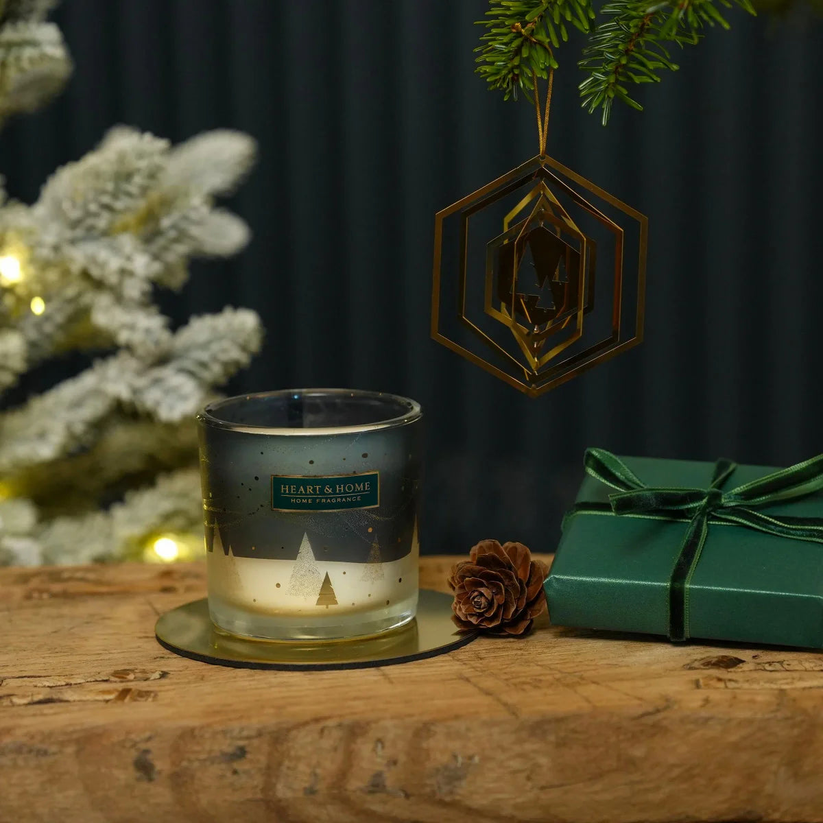 Tree Decoration & Soy Candle - Shimmering Forest