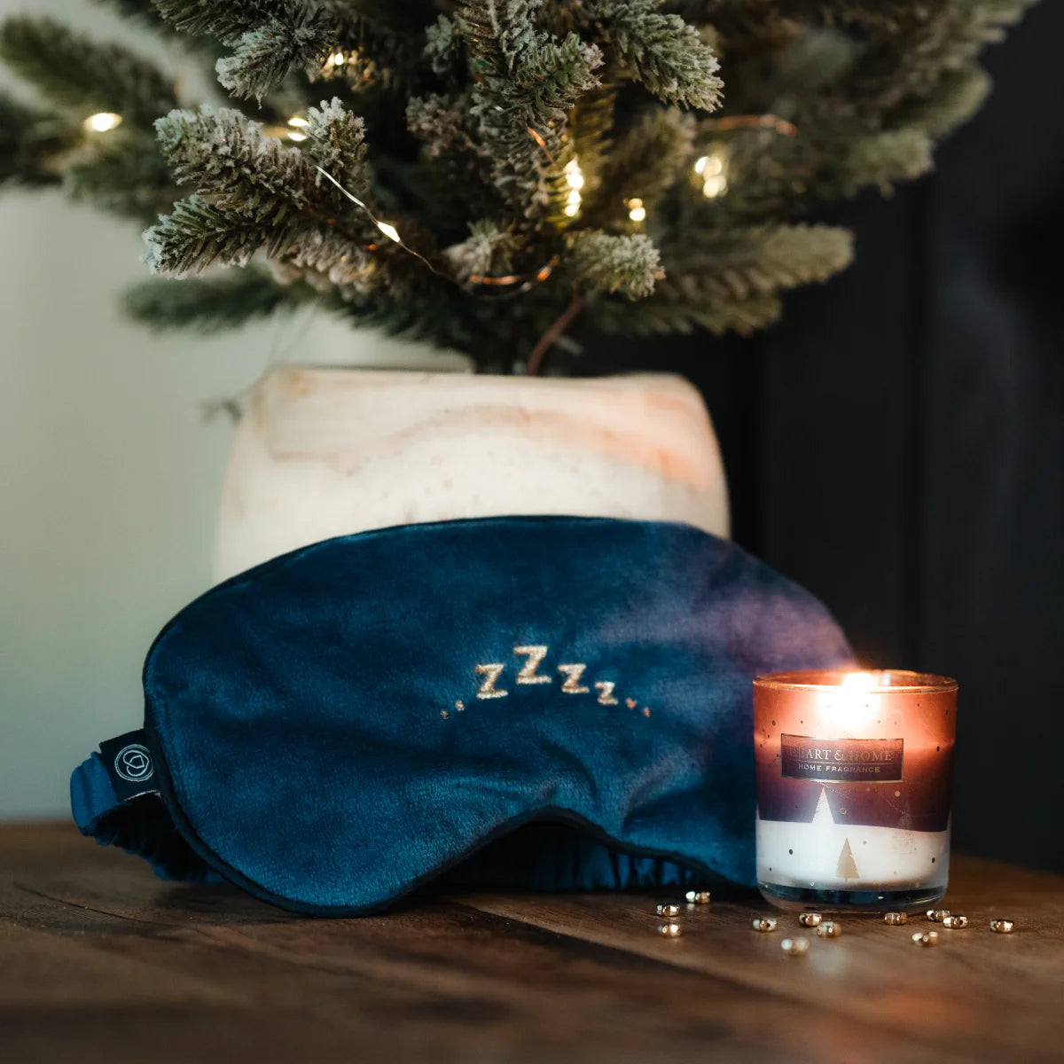 Sleep Mask & Soy Candle - Midnight Snowfall